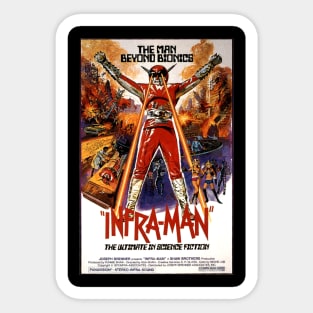 Classic Science Fiction Movie Poster - Infra-Man Sticker